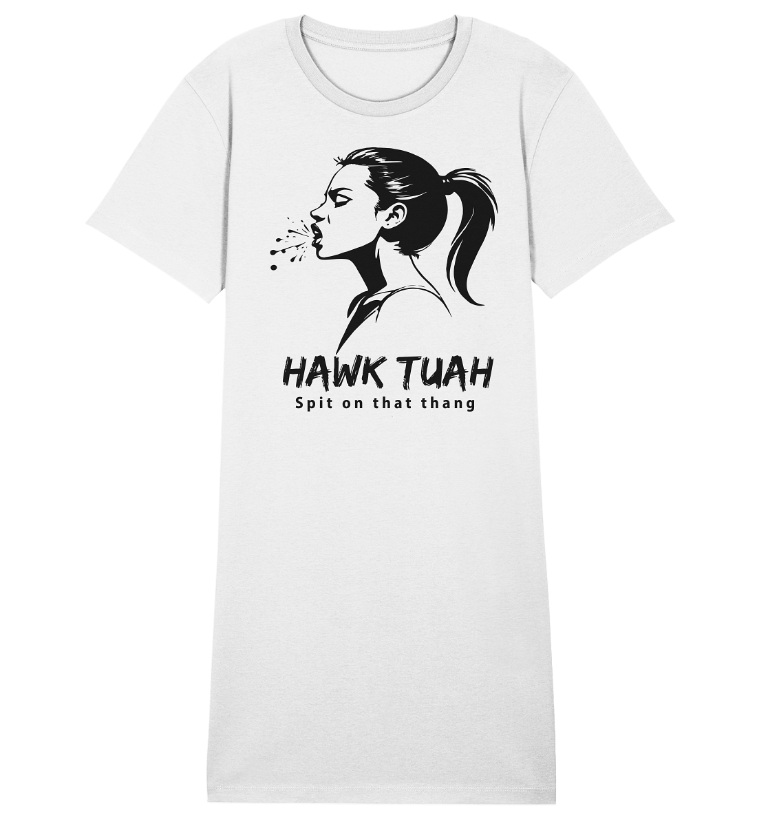 Hawk Tuah Viki-Chic Edition - Ladies Organic Shirt Dress