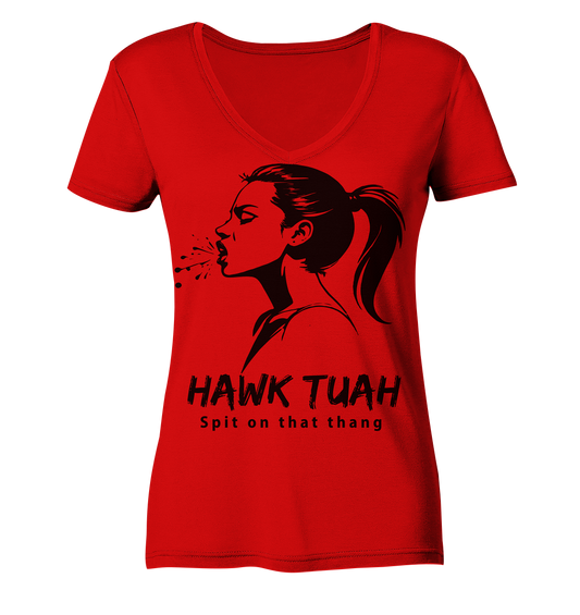 Hawk Tuah Viki-Chic Edition - Ladies V-Neck Shirt