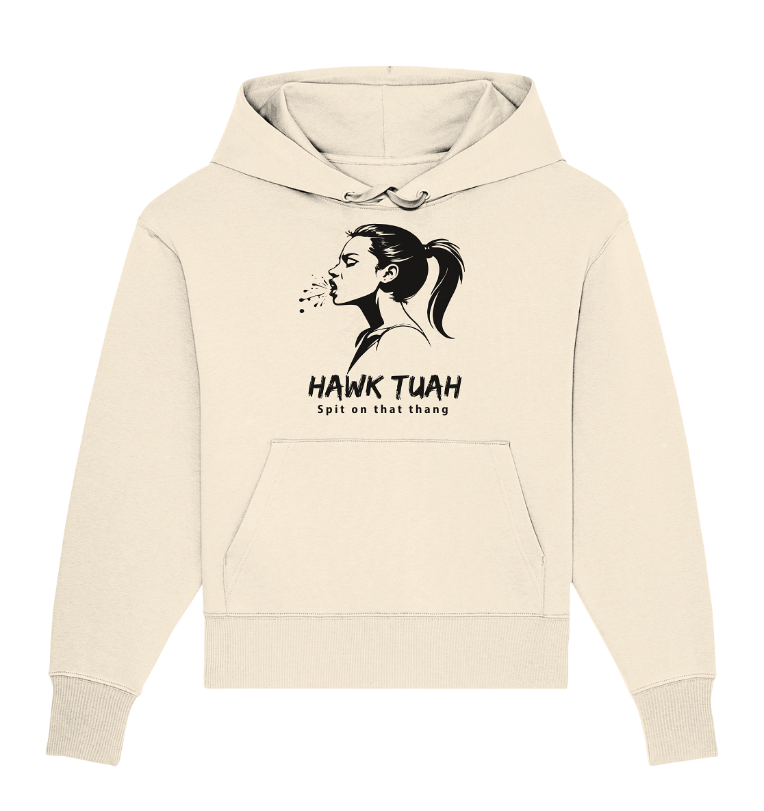 Hawk Tuah Viki-Chic Edition - Organic Oversize Hoodie