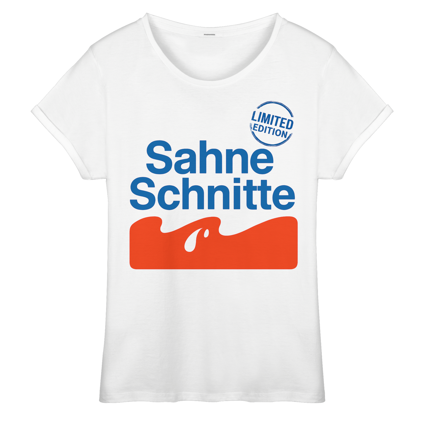 Sahneschnitte - Womens Roll-Up T-Shirt