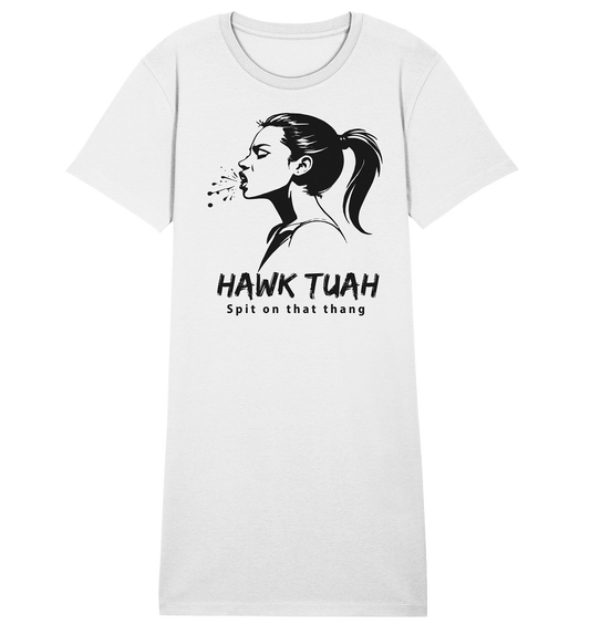 Hawk Tuah Viki-Chic Edition  - Ladies Organic Shirt Dress