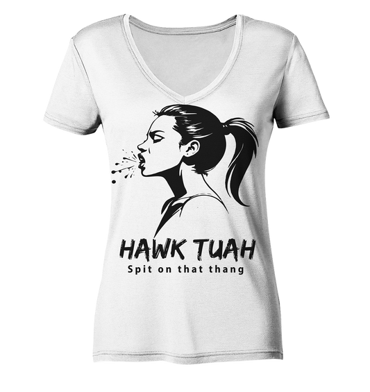 Hawk Tuah Viki-Chic Edition  - Ladies V-Neck Shirt