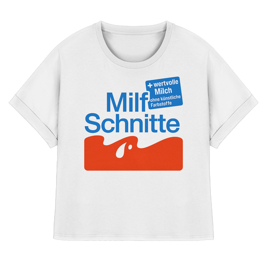 Milf Schnitte - Womens Organic Rolled Sleeves T-Shirt